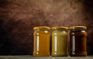 Image result for Dark vs light honey in jars with labels